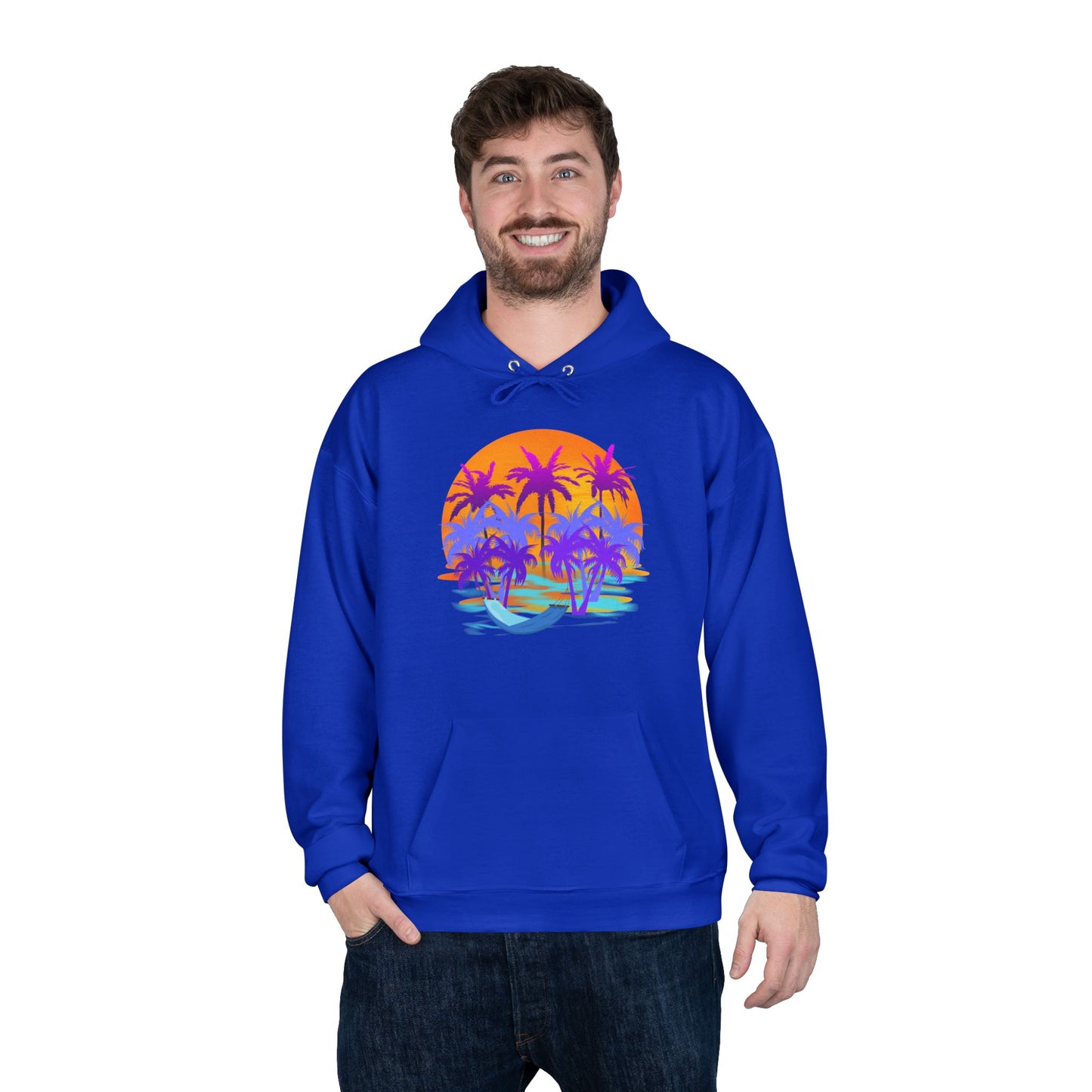 Tropical Paradise - Adult Unisex EcoSmart® Pullover Hoodie Sweatshirt