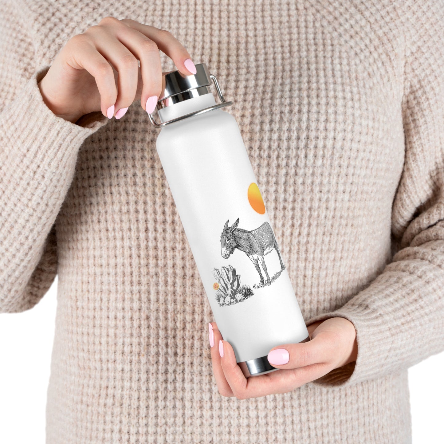 Desert Donkey - Copper Vacuum Insulated Bottle, 22oz