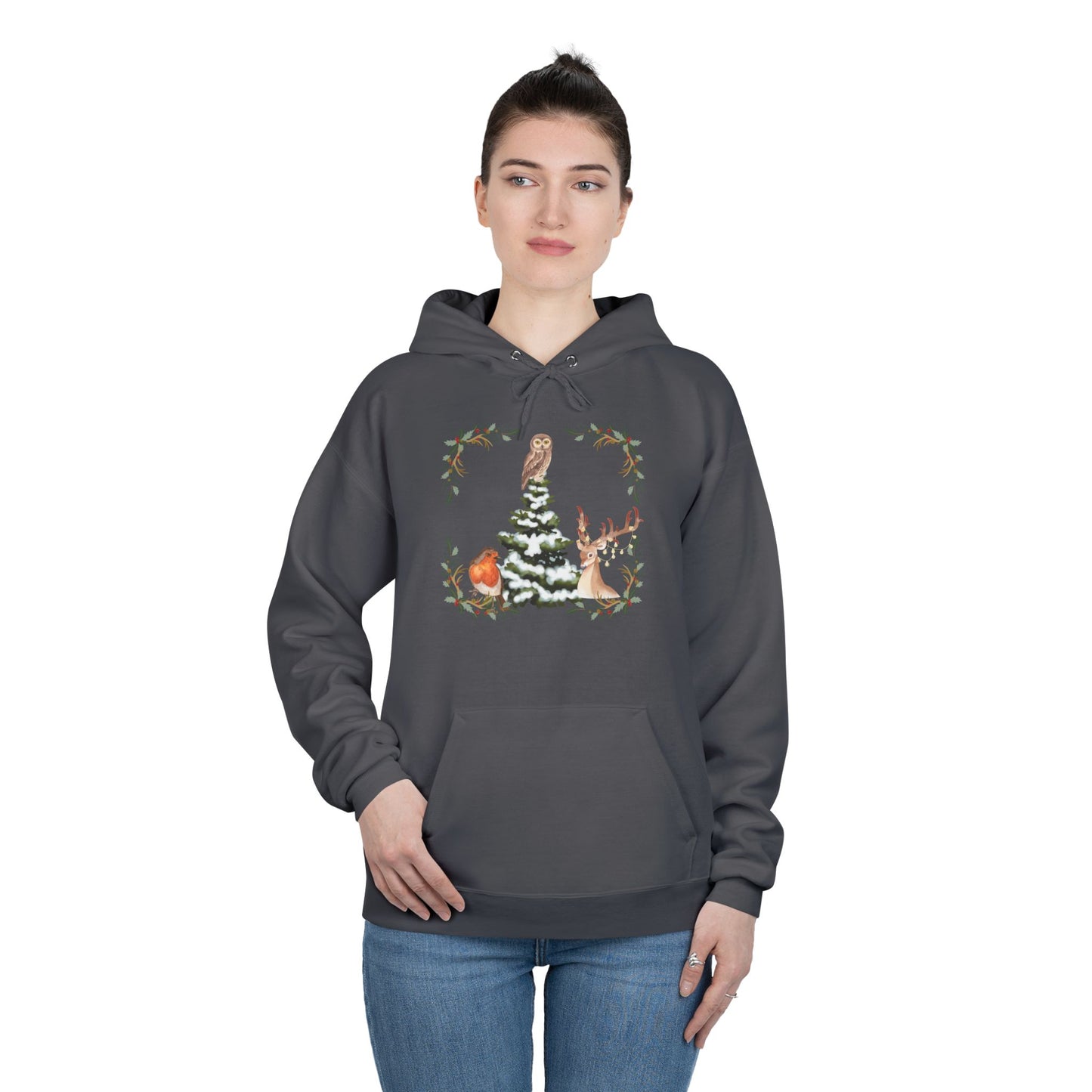 Winter Tree - Adult Unisex EcoSmart® Pullover Hoodie Sweatshirt