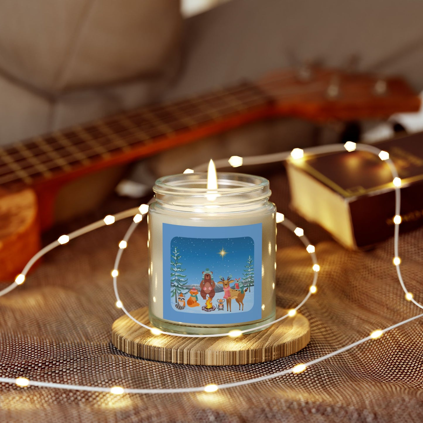 Winter Animal Party - Scented Candles, Coconut Apricot Wax (4oz, 9oz)