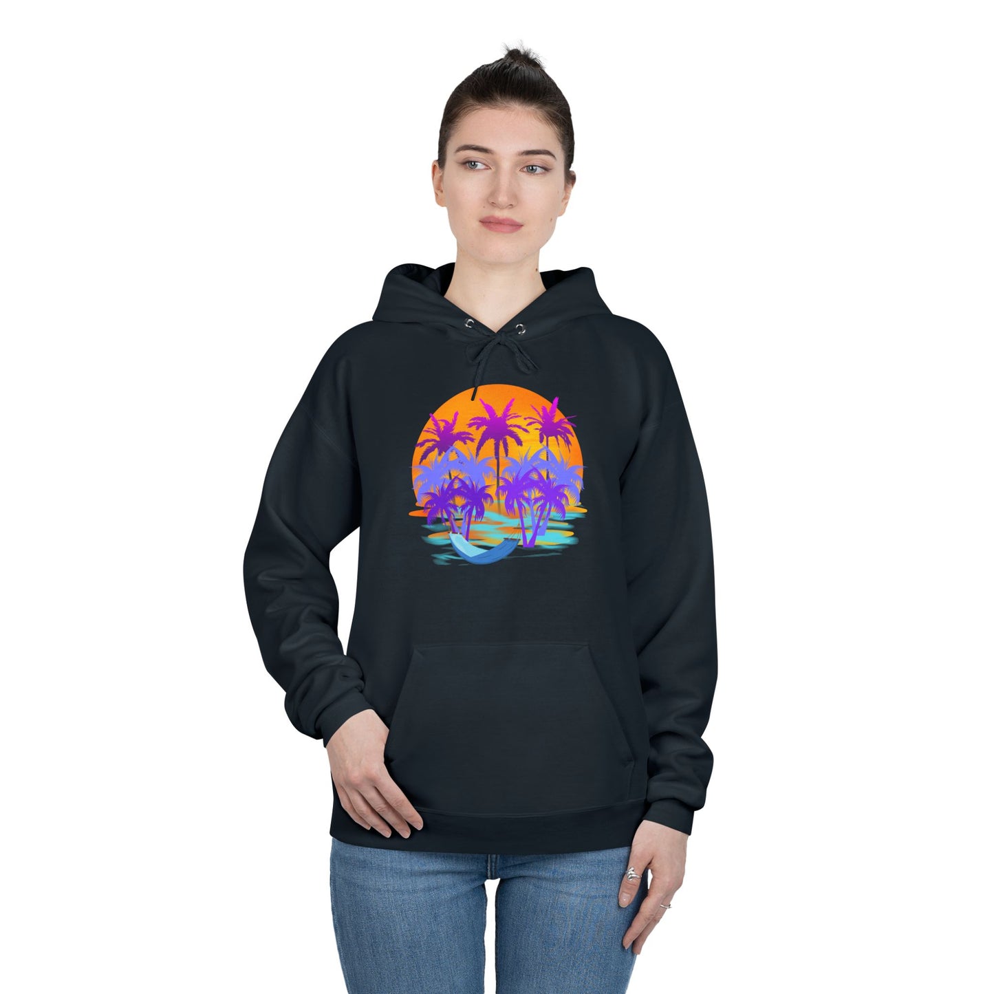 Tropical Paradise - Adult Unisex EcoSmart® Pullover Hoodie Sweatshirt