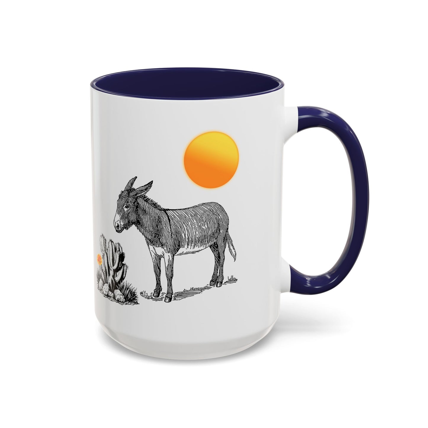 Desert Donkey - Accent Coffee Mug (11, 15oz)