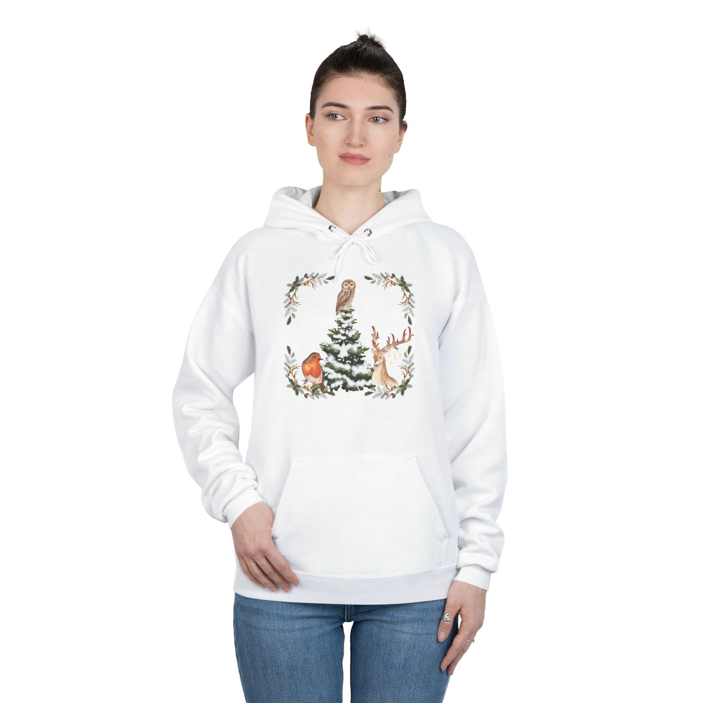 Winter Tree - Adult Unisex EcoSmart® Pullover Hoodie Sweatshirt