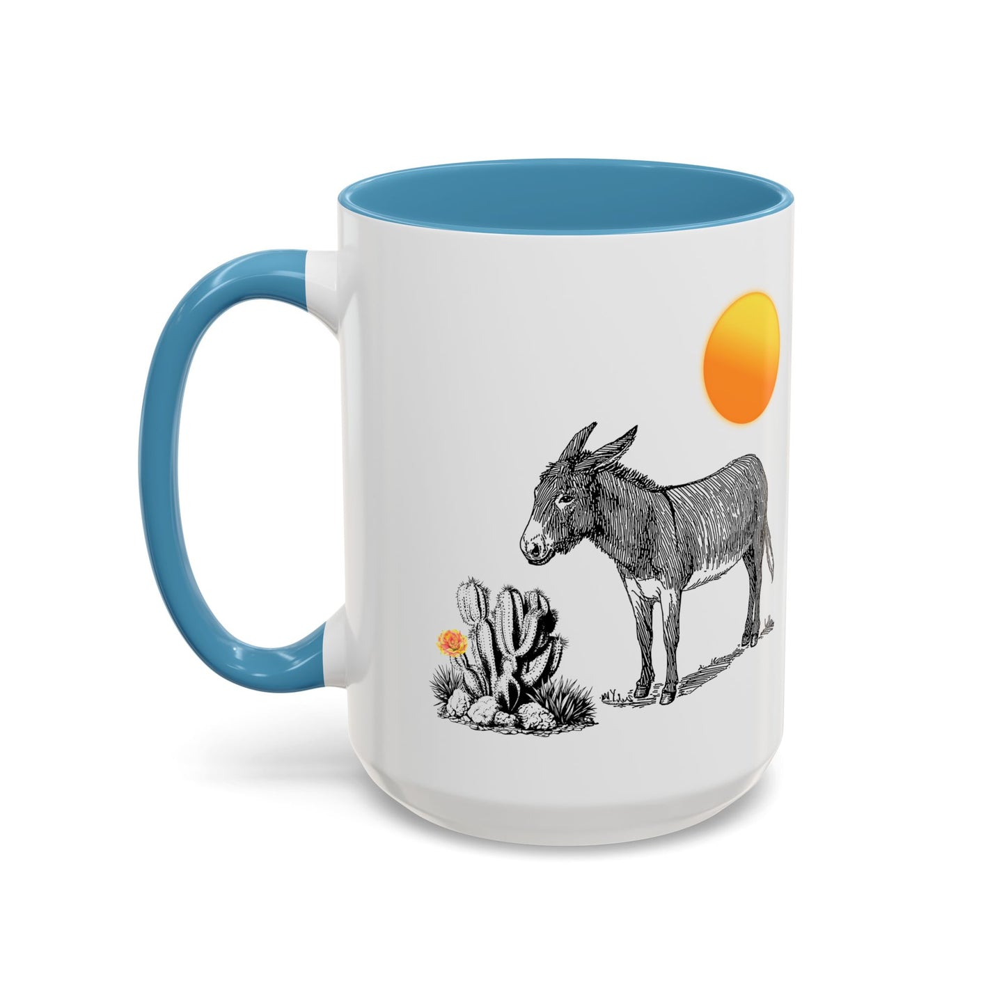 Desert Donkey - Accent Coffee Mug (11, 15oz)