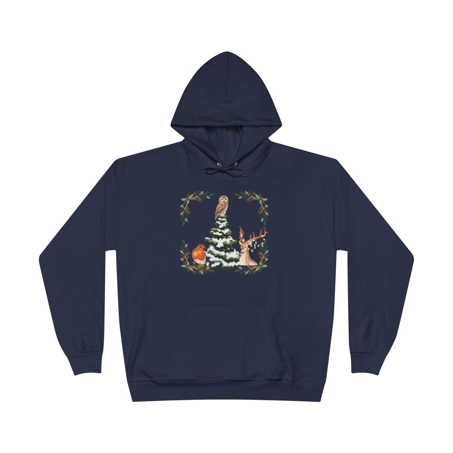 Winter Tree - Adult Unisex EcoSmart® Pullover Hoodie Sweatshirt