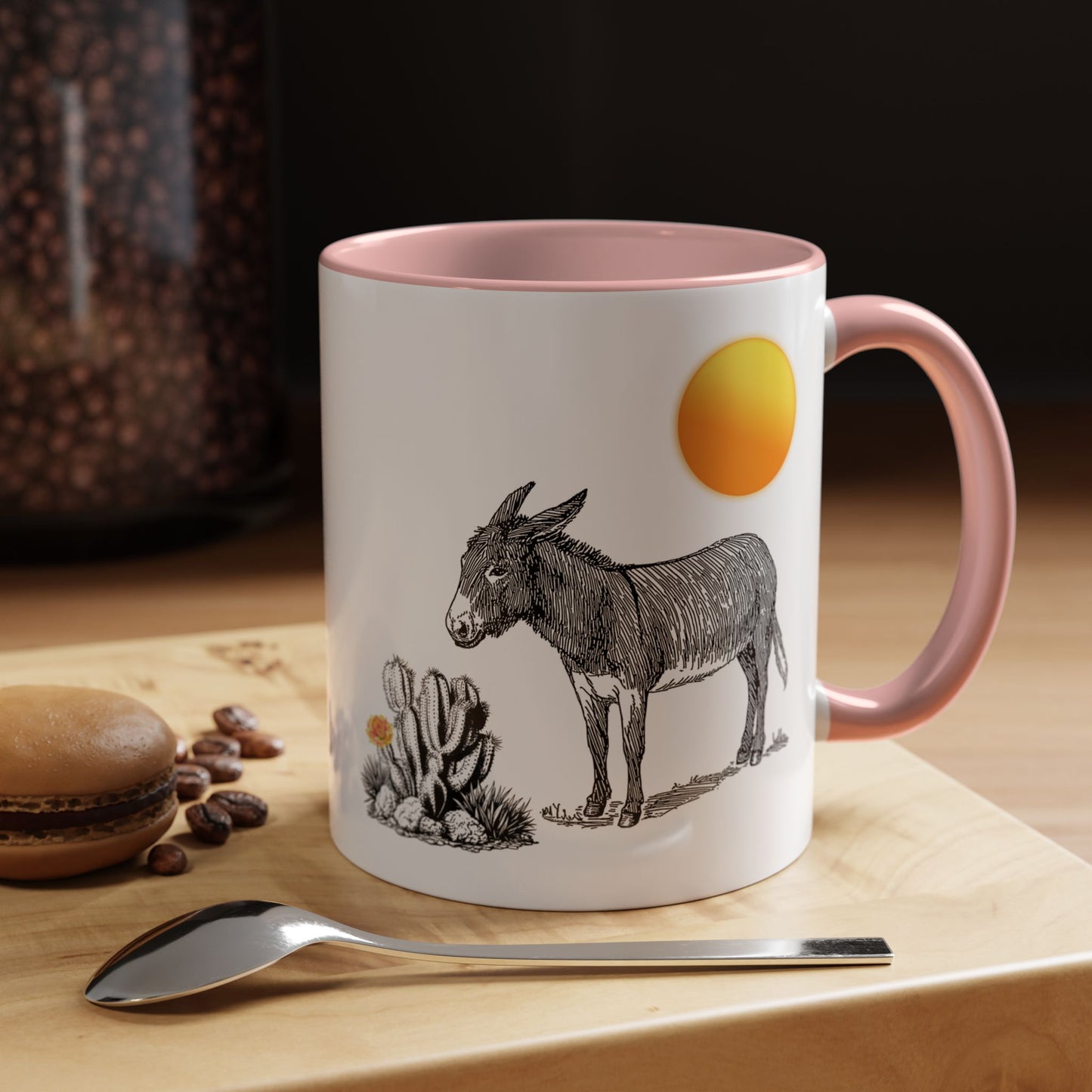 Desert Donkey - Accent Coffee Mug (11, 15oz)