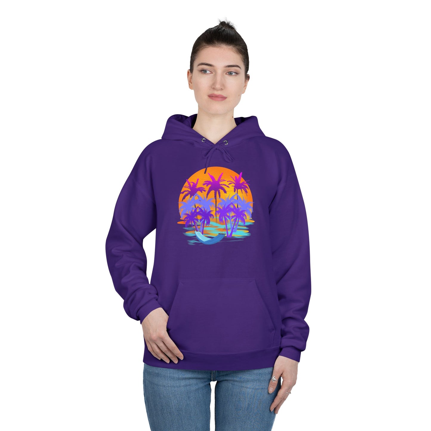 Tropical Paradise - Adult Unisex EcoSmart® Pullover Hoodie Sweatshirt