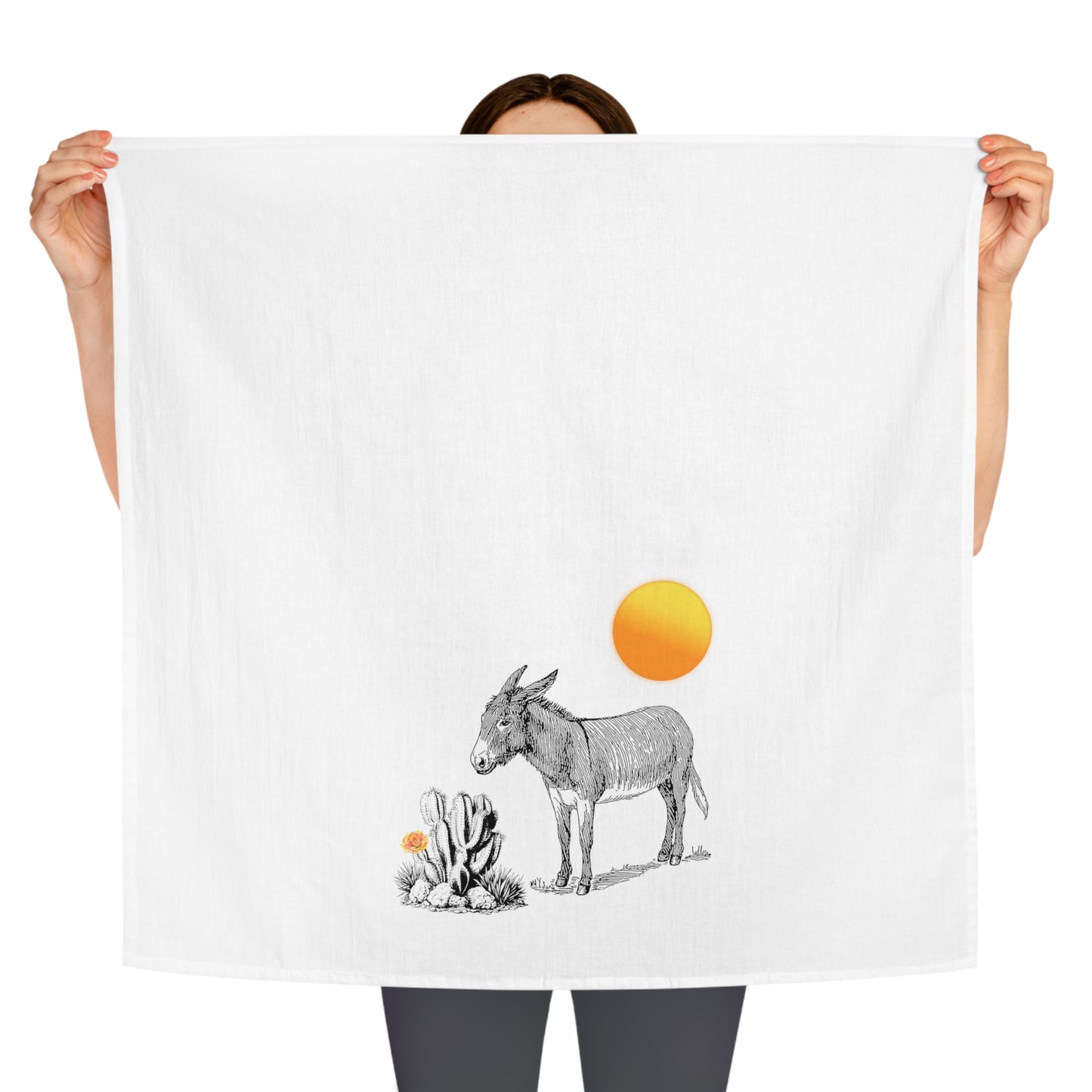 Desert Donkey - Tea Towel