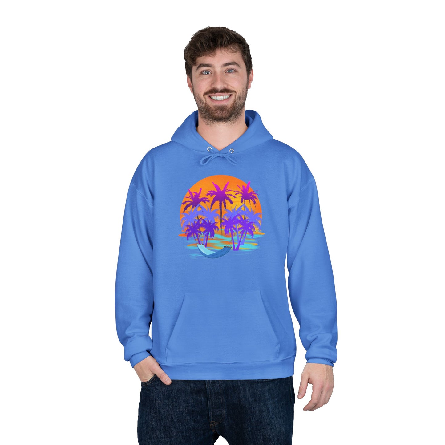 Tropical Paradise - Adult Unisex EcoSmart® Pullover Hoodie Sweatshirt
