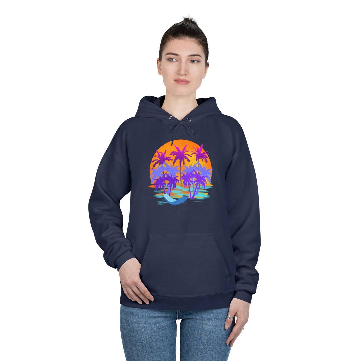Tropical Paradise - Adult Unisex EcoSmart® Pullover Hoodie Sweatshirt