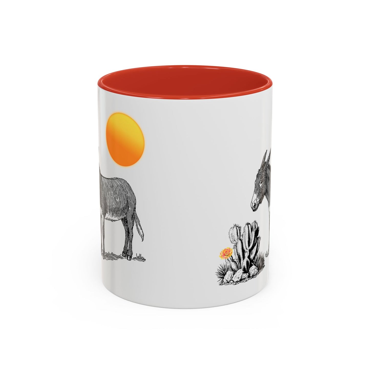 Desert Donkey - Accent Coffee Mug (11, 15oz)