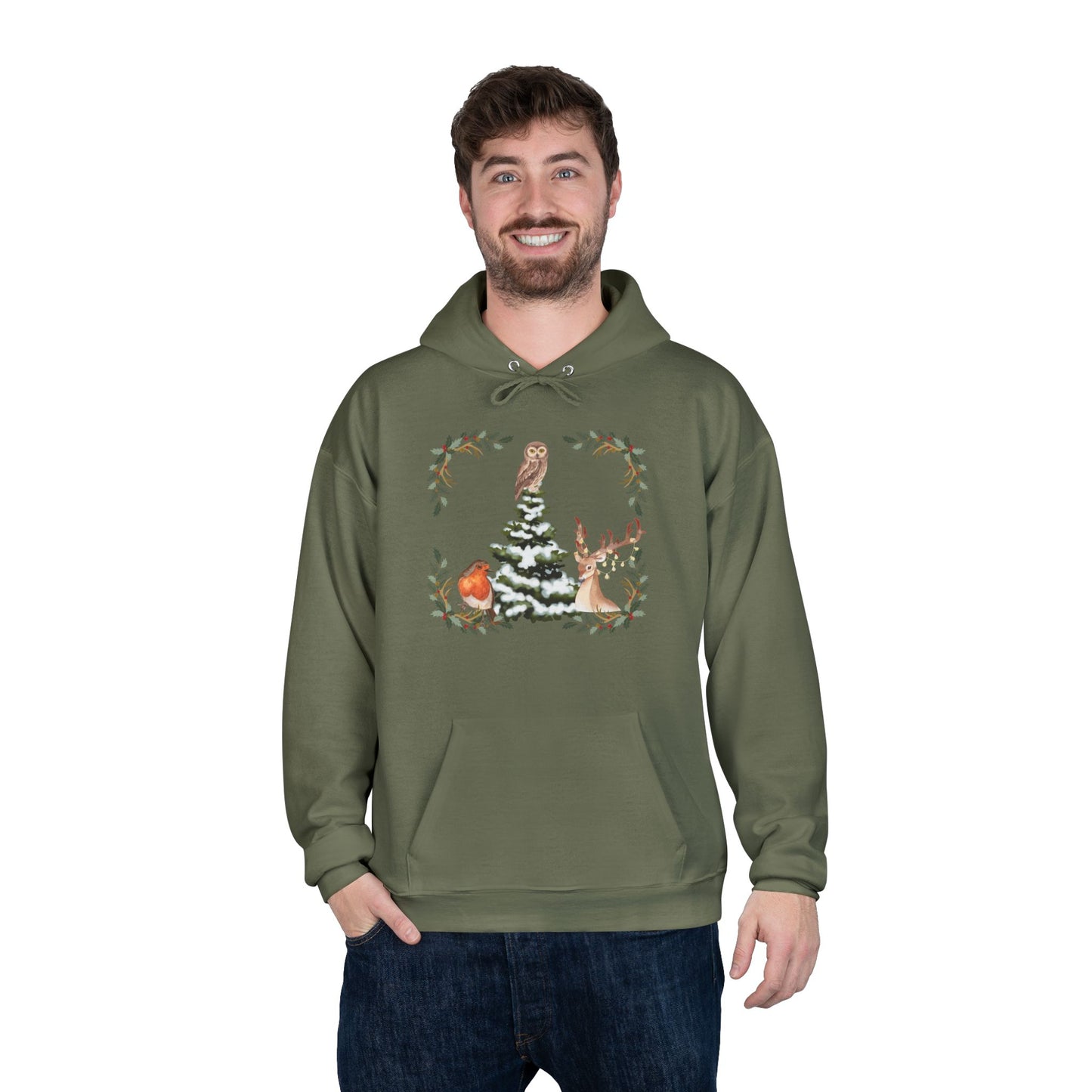 Winter Tree - Adult Unisex EcoSmart® Pullover Hoodie Sweatshirt