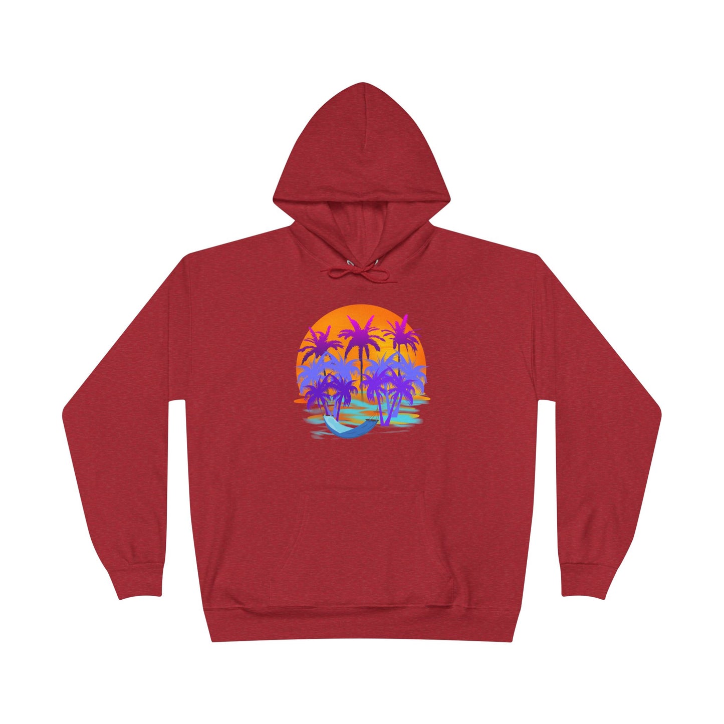 Tropical Paradise - Adult Unisex EcoSmart® Pullover Hoodie Sweatshirt