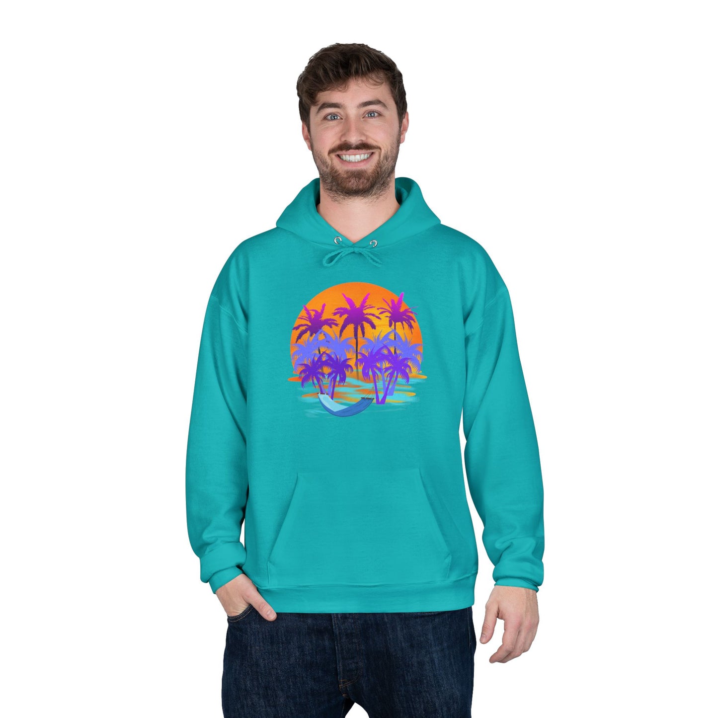 Tropical Paradise - Adult Unisex EcoSmart® Pullover Hoodie Sweatshirt