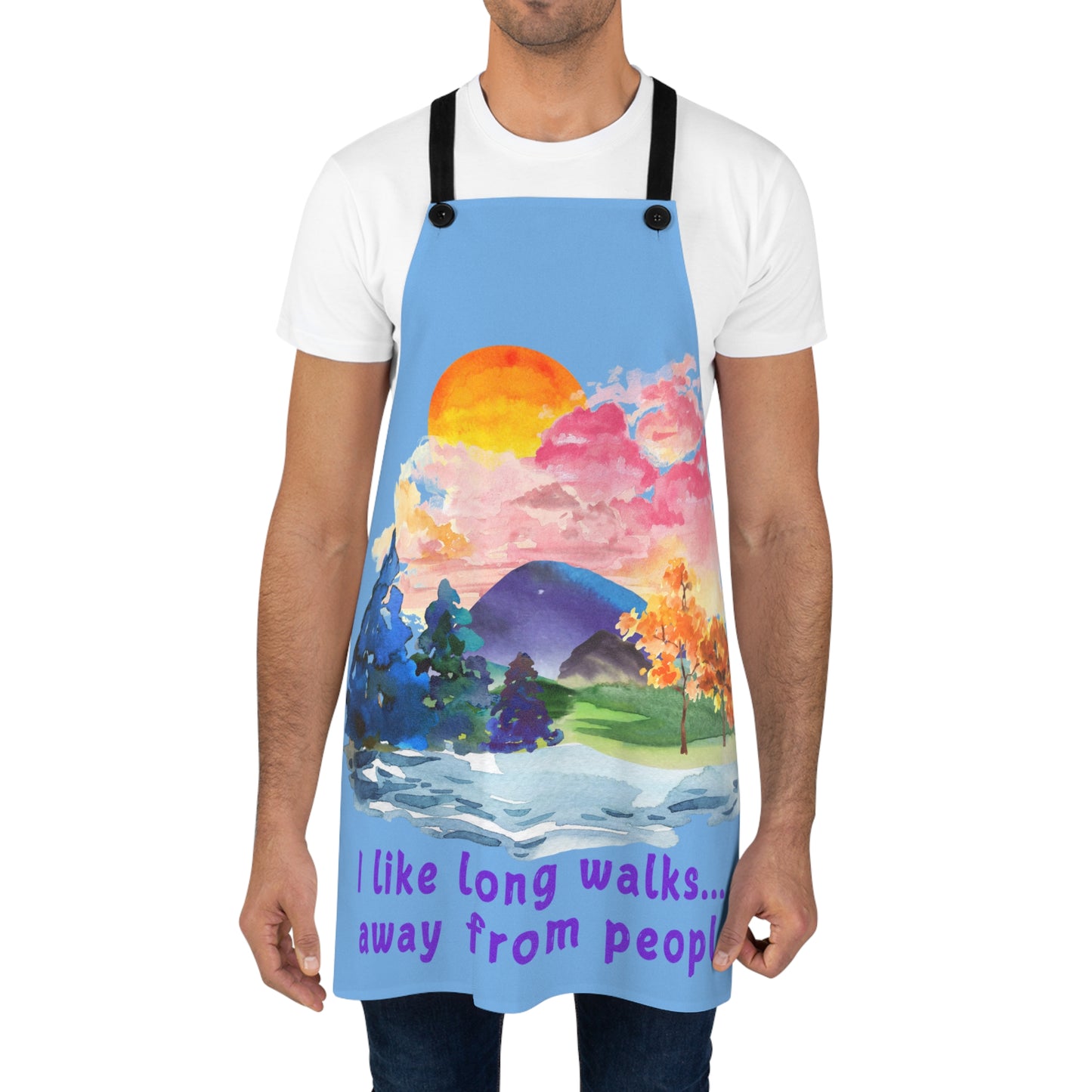 Long Walks Away From People - Apron (AOP)