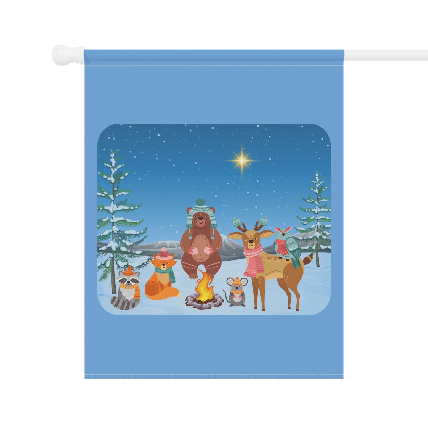 Winter Animal Party - Garden & House Banner