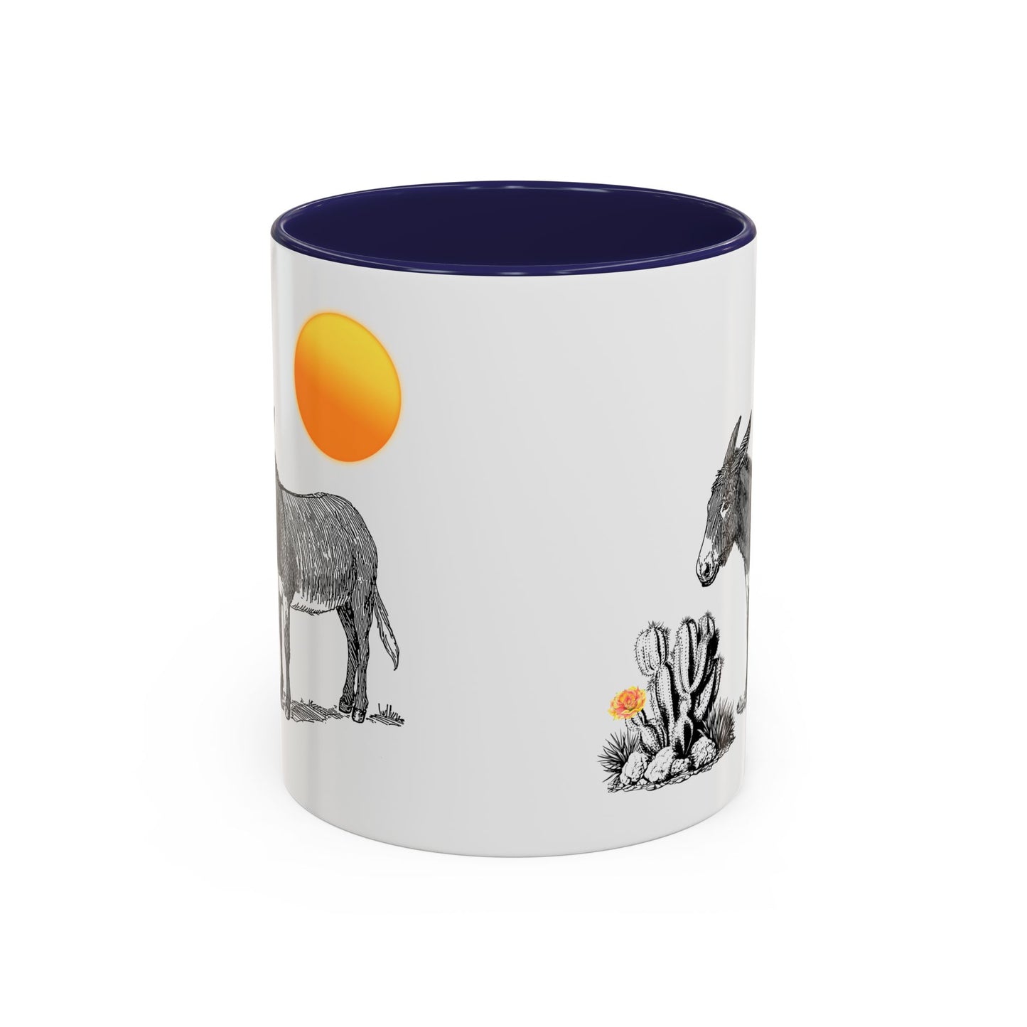 Desert Donkey - Accent Coffee Mug (11, 15oz)