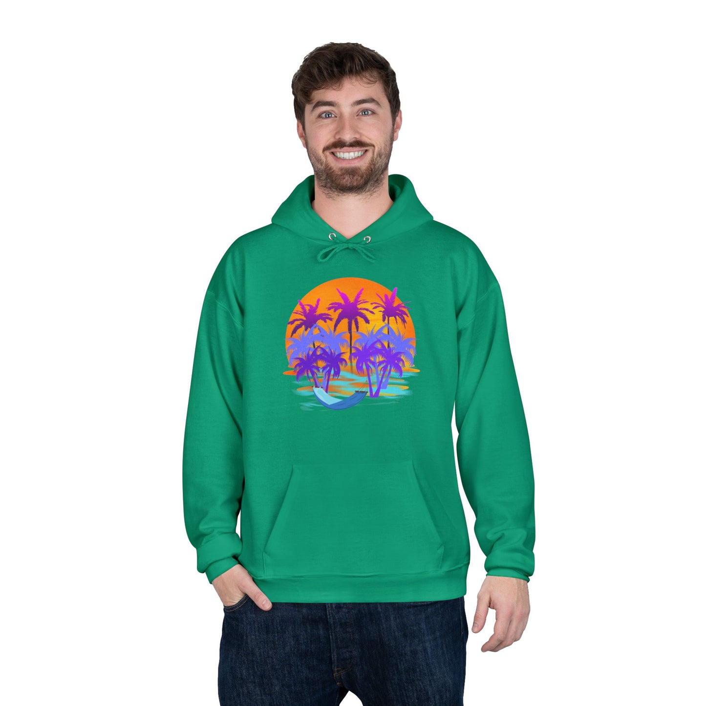 Tropical Paradise - Adult Unisex EcoSmart® Pullover Hoodie Sweatshirt