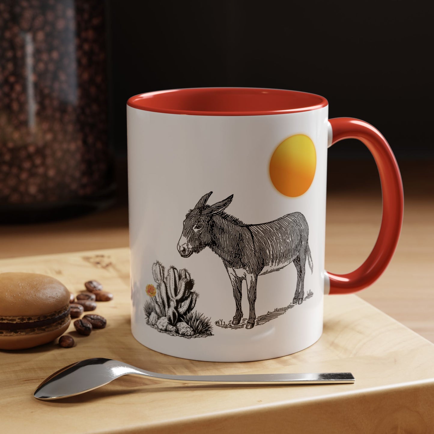 Desert Donkey - Accent Coffee Mug (11, 15oz)