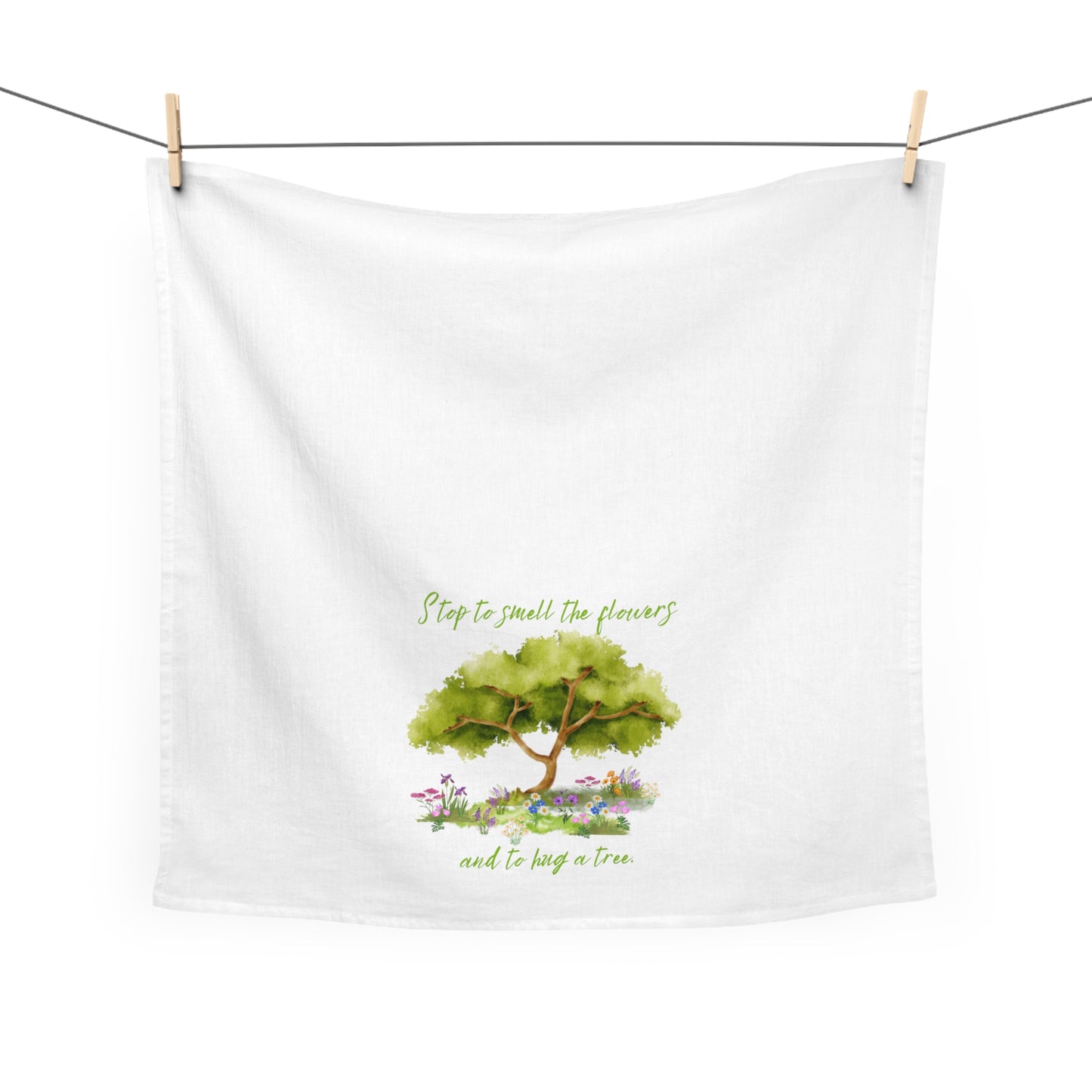 Hug A Tree - Tea Towel