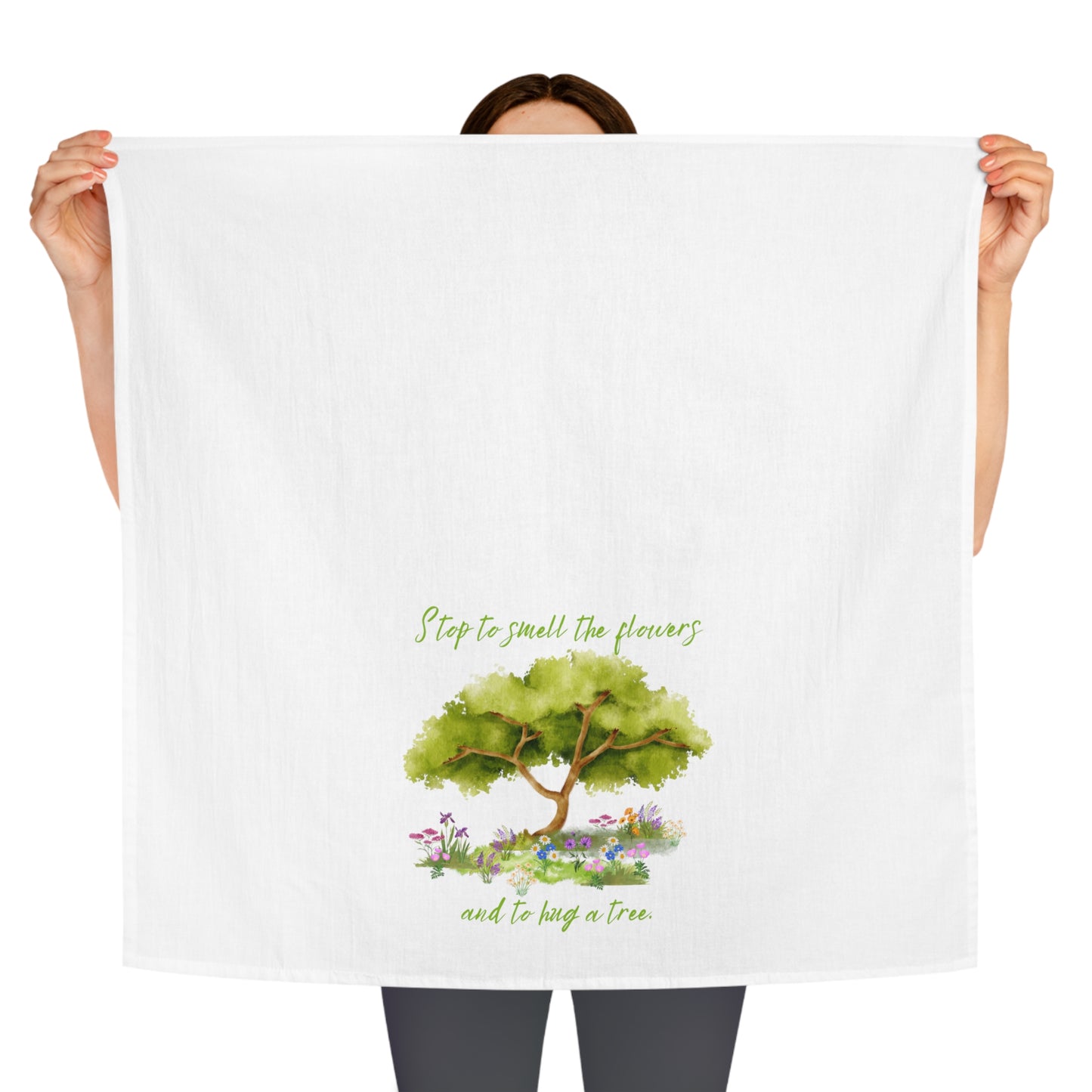 Hug A Tree - Tea Towel