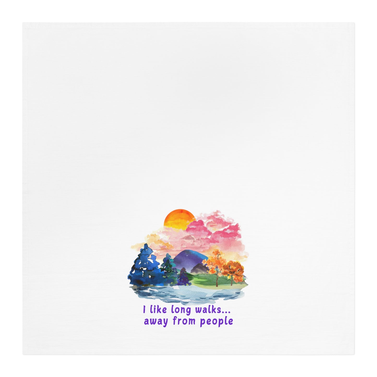 Long Walks Away From People - Tea Towel
