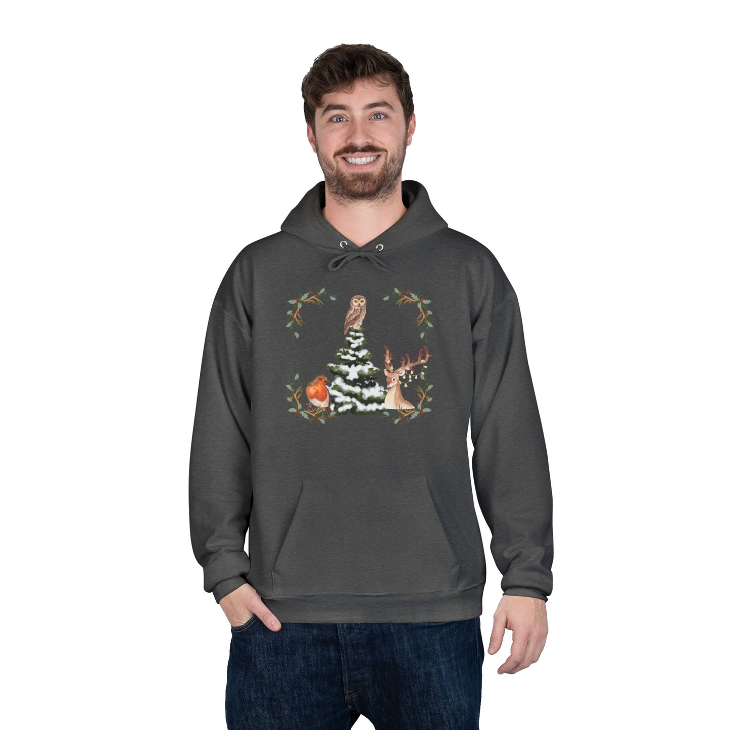 Winter Tree - Adult Unisex EcoSmart® Pullover Hoodie Sweatshirt