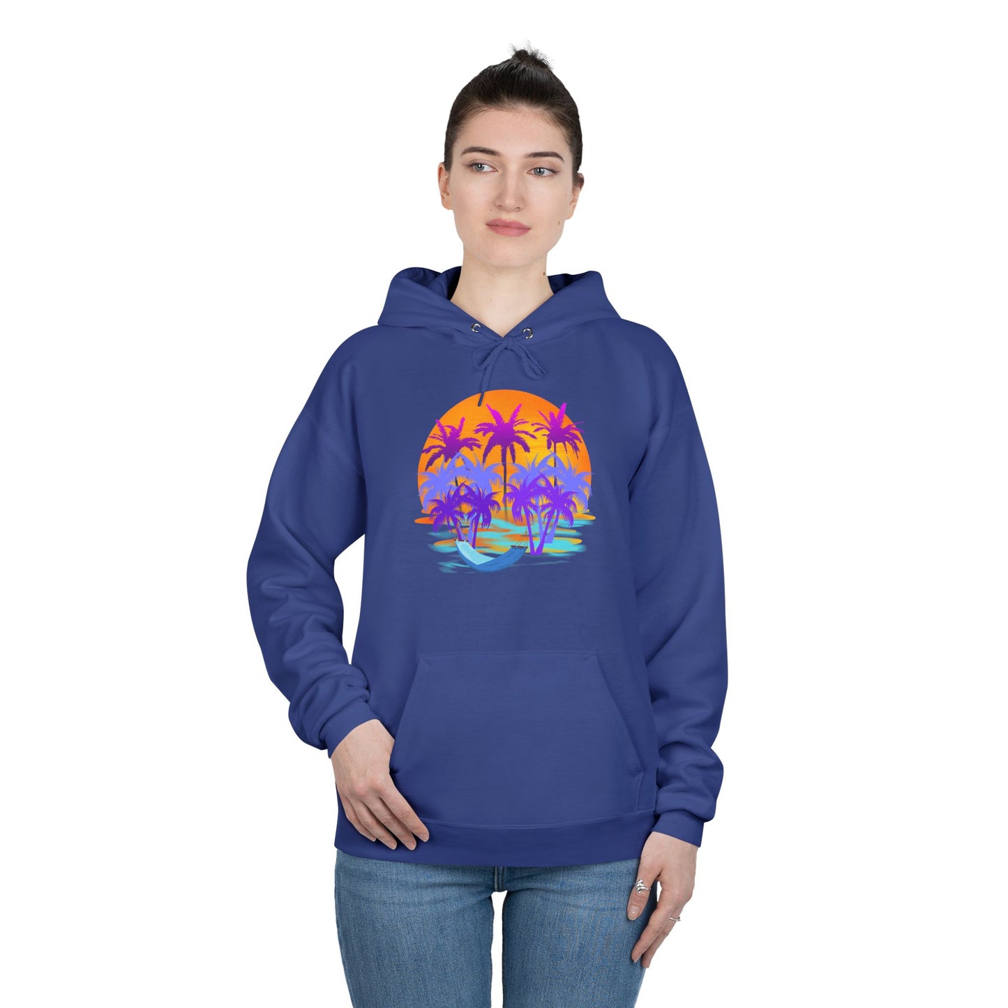 Tropical Paradise - Adult Unisex EcoSmart® Pullover Hoodie Sweatshirt