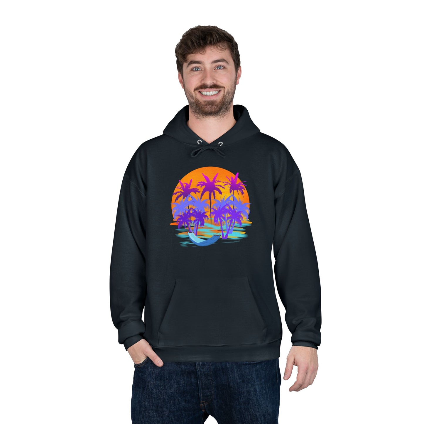 Tropical Paradise - Adult Unisex EcoSmart® Pullover Hoodie Sweatshirt
