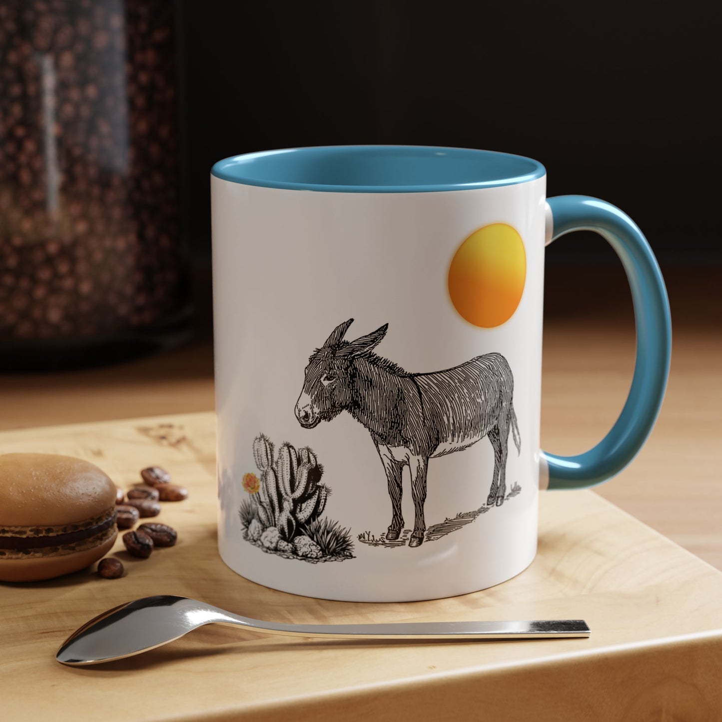 Desert Donkey - Accent Coffee Mug (11, 15oz)