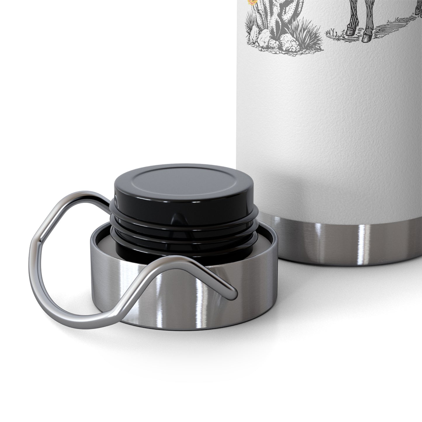 Desert Donkey - Copper Vacuum Insulated Bottle, 22oz
