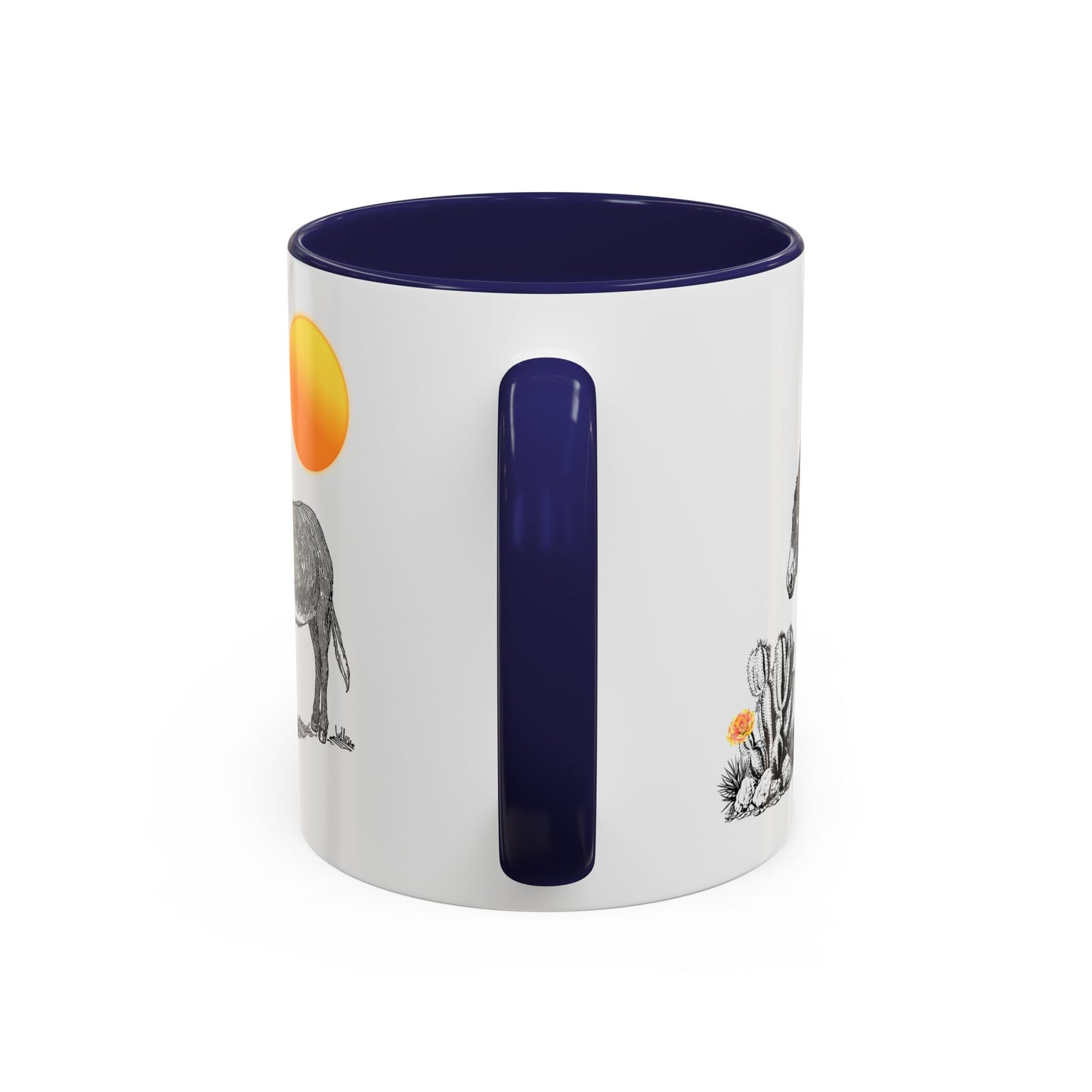Desert Donkey - Accent Coffee Mug (11, 15oz)