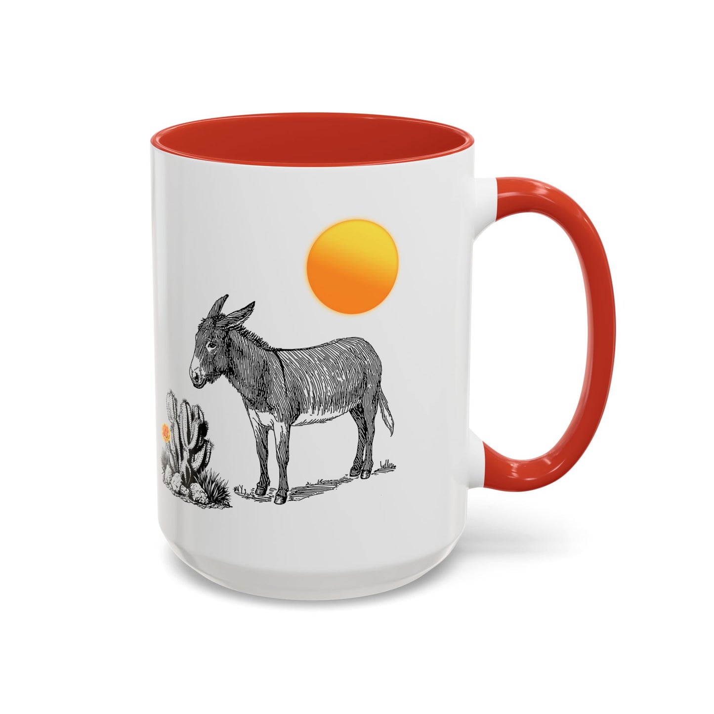 Desert Donkey - Accent Coffee Mug (11, 15oz)