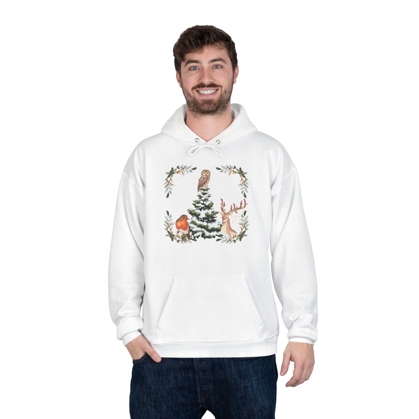 Winter Tree - Adult Unisex EcoSmart® Pullover Hoodie Sweatshirt