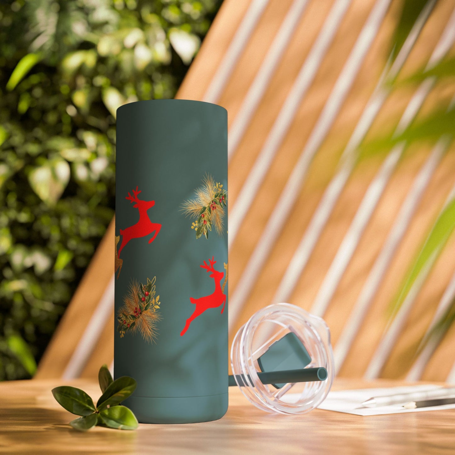 Reindeer Fun - Maars Maker Skinny Matte Tumbler, 20oz