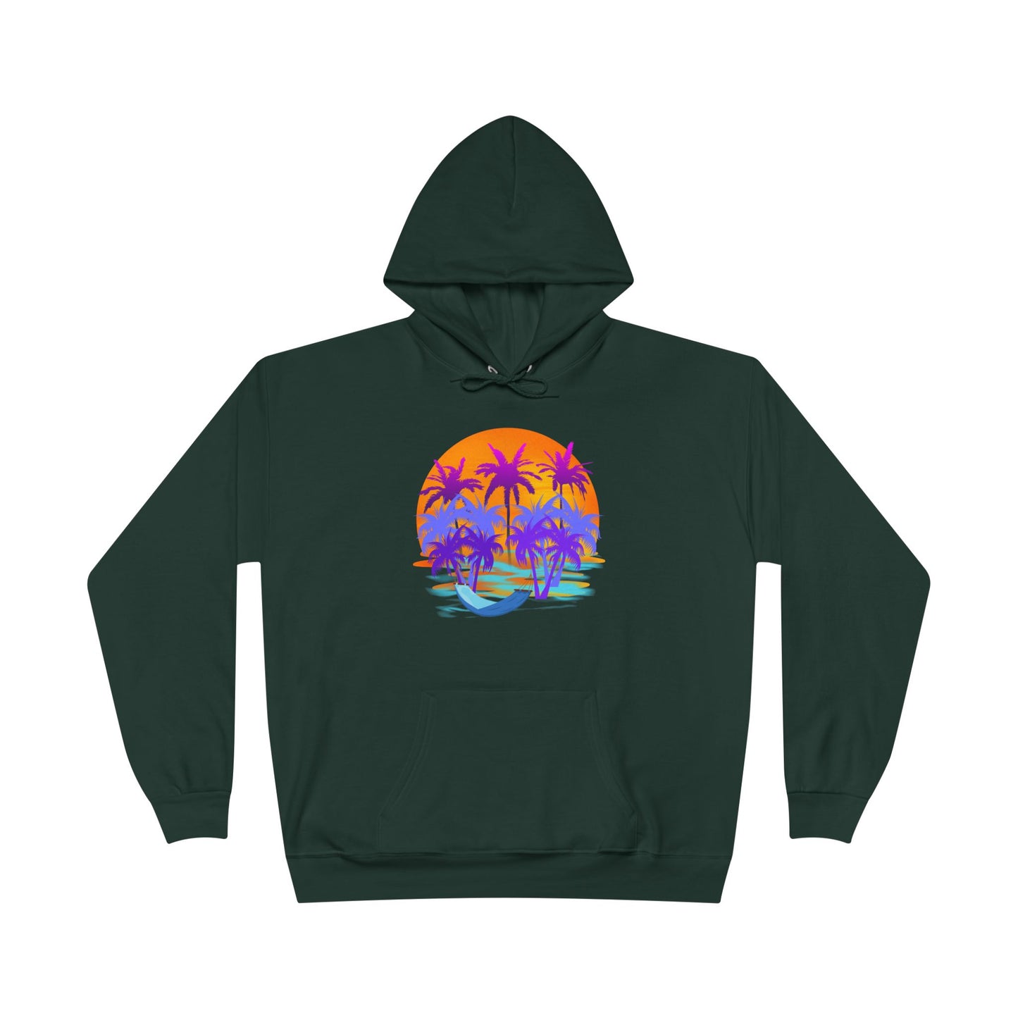 Tropical Paradise - Adult Unisex EcoSmart® Pullover Hoodie Sweatshirt