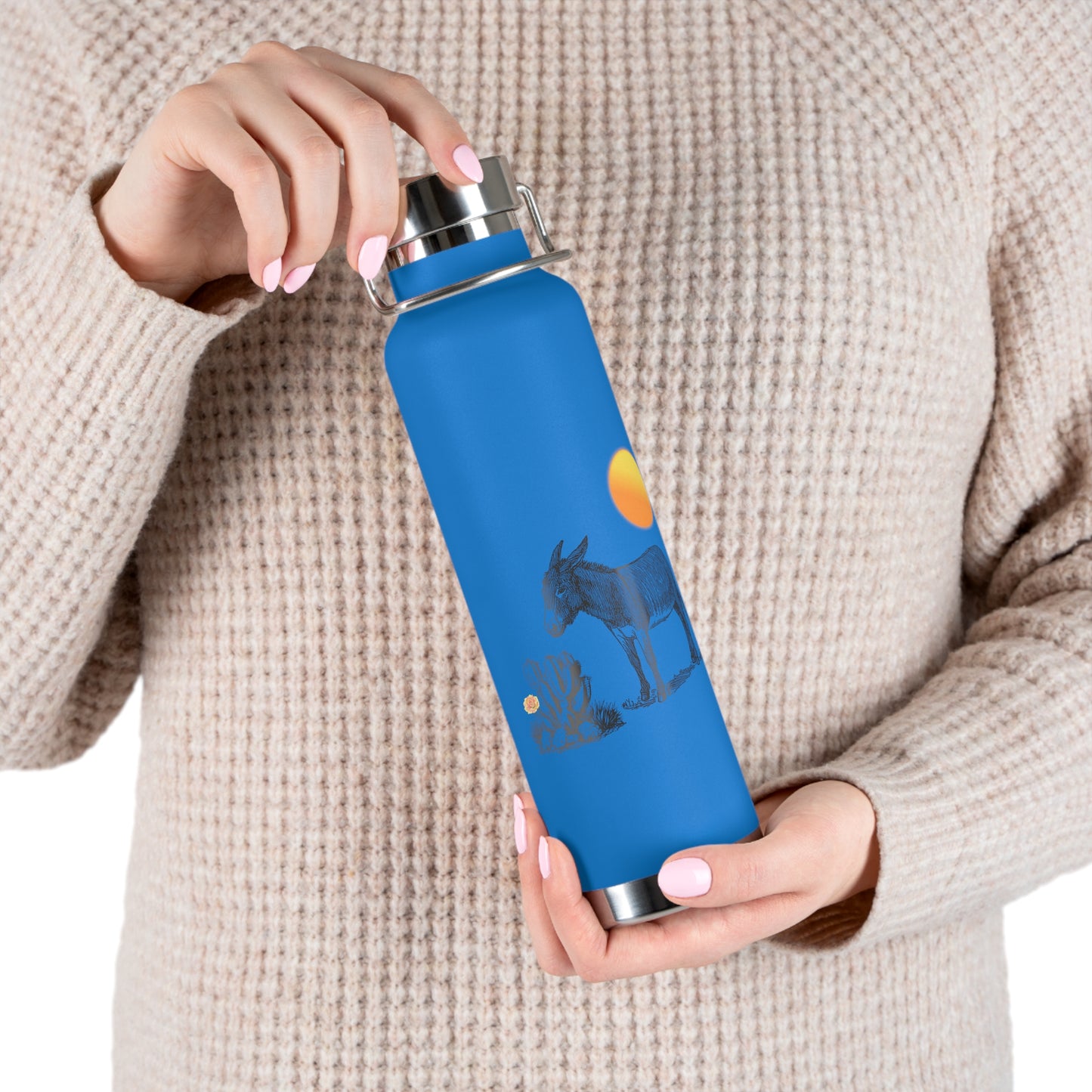 Desert Donkey - Copper Vacuum Insulated Bottle, 22oz