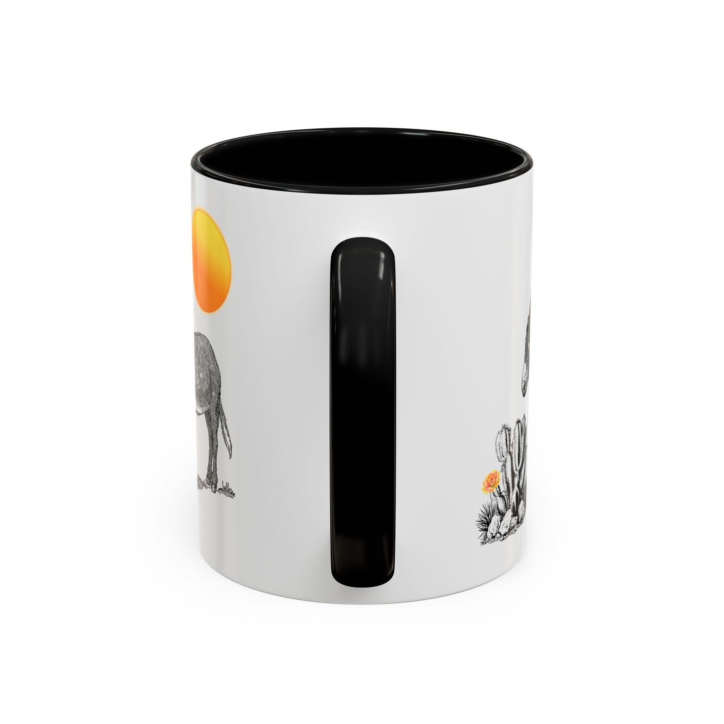 Desert Donkey - Accent Coffee Mug (11, 15oz)