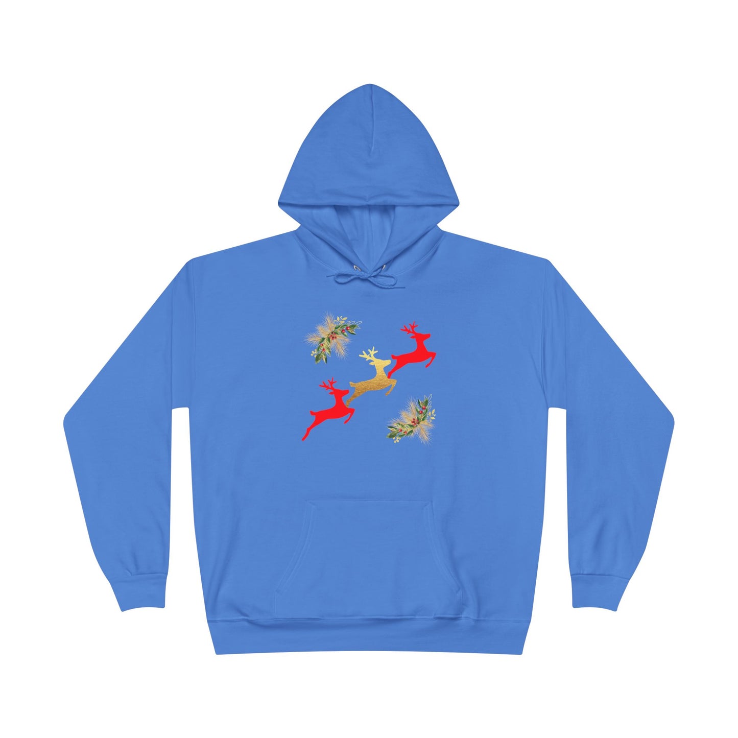 Reindeer Fun - Adult Unisex EcoSmart® Pullover Hoodie Sweatshirt