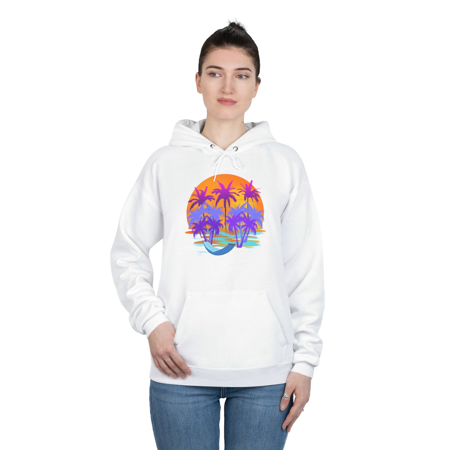 Tropical Paradise - Adult Unisex EcoSmart® Pullover Hoodie Sweatshirt