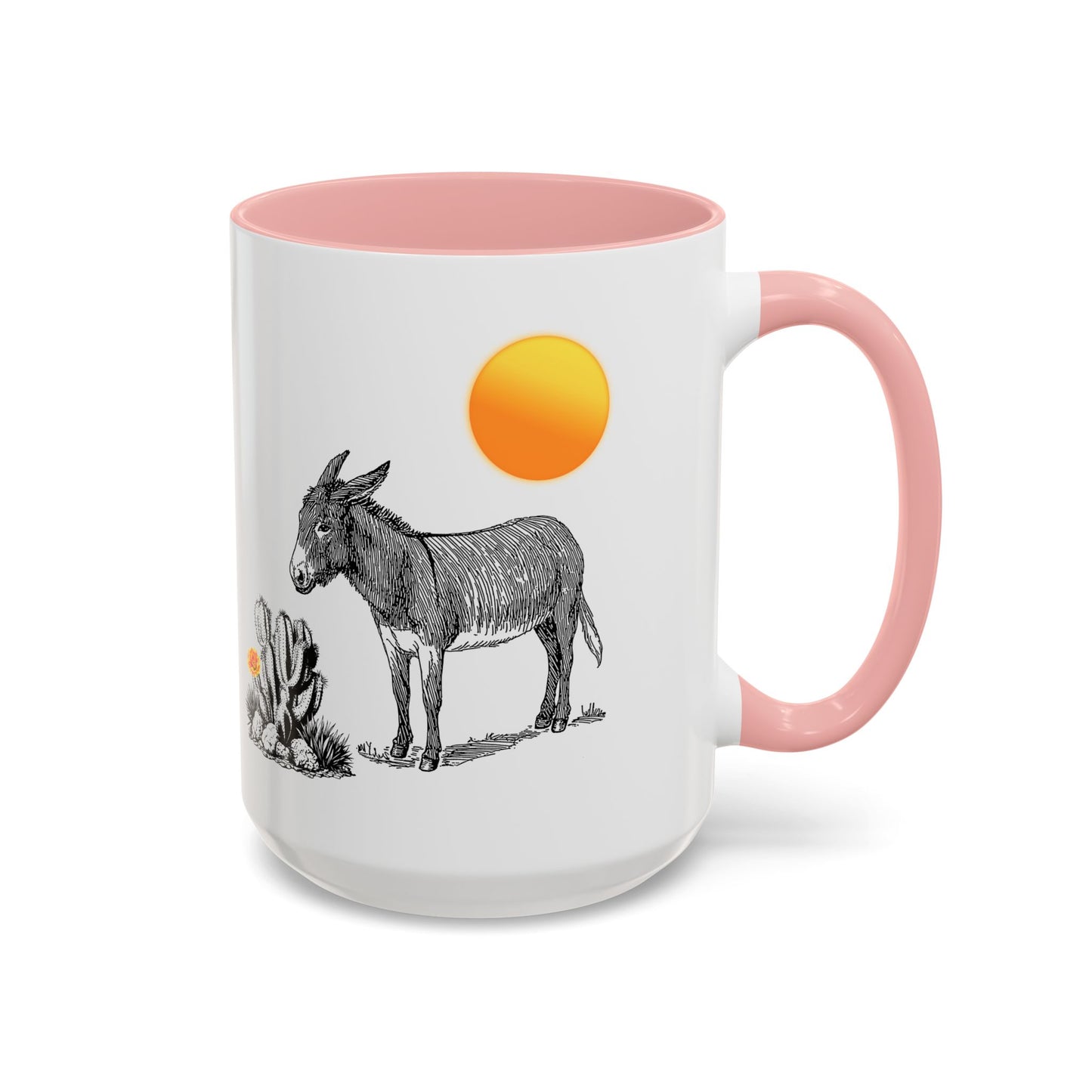Desert Donkey - Accent Coffee Mug (11, 15oz)
