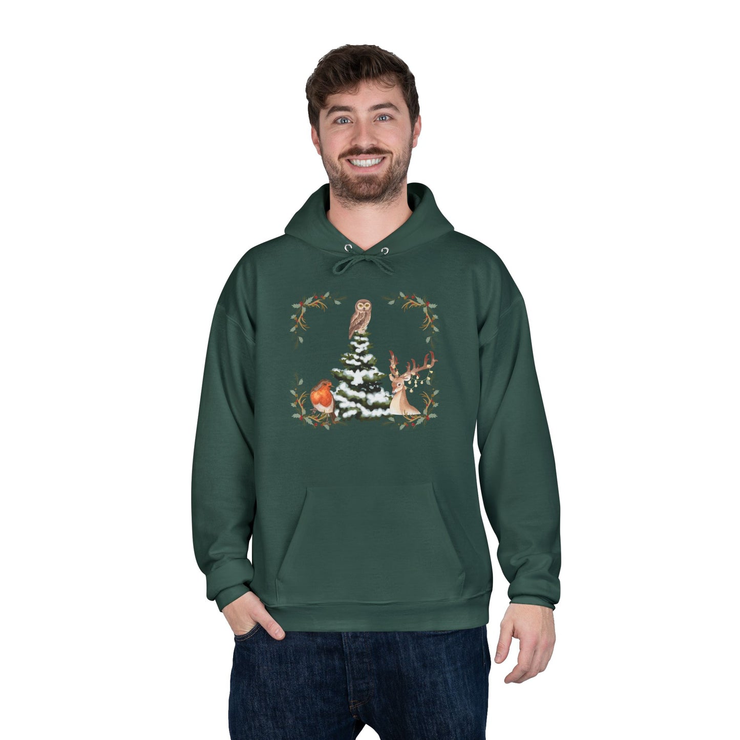 Winter Tree - Adult Unisex EcoSmart® Pullover Hoodie Sweatshirt