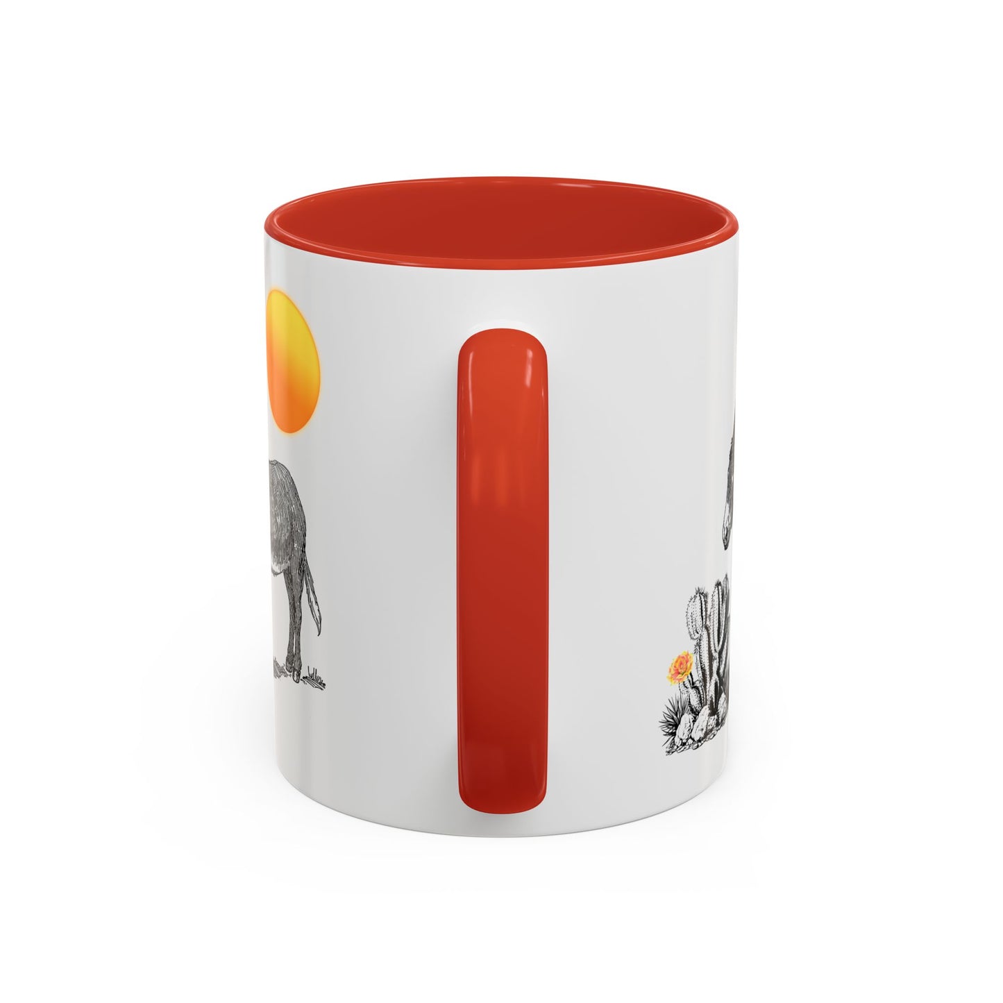 Desert Donkey - Accent Coffee Mug (11, 15oz)
