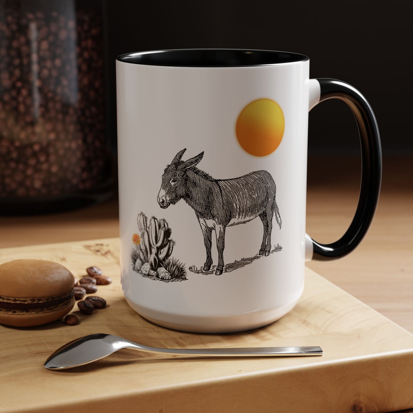 Desert Donkey - Accent Coffee Mug (11, 15oz)