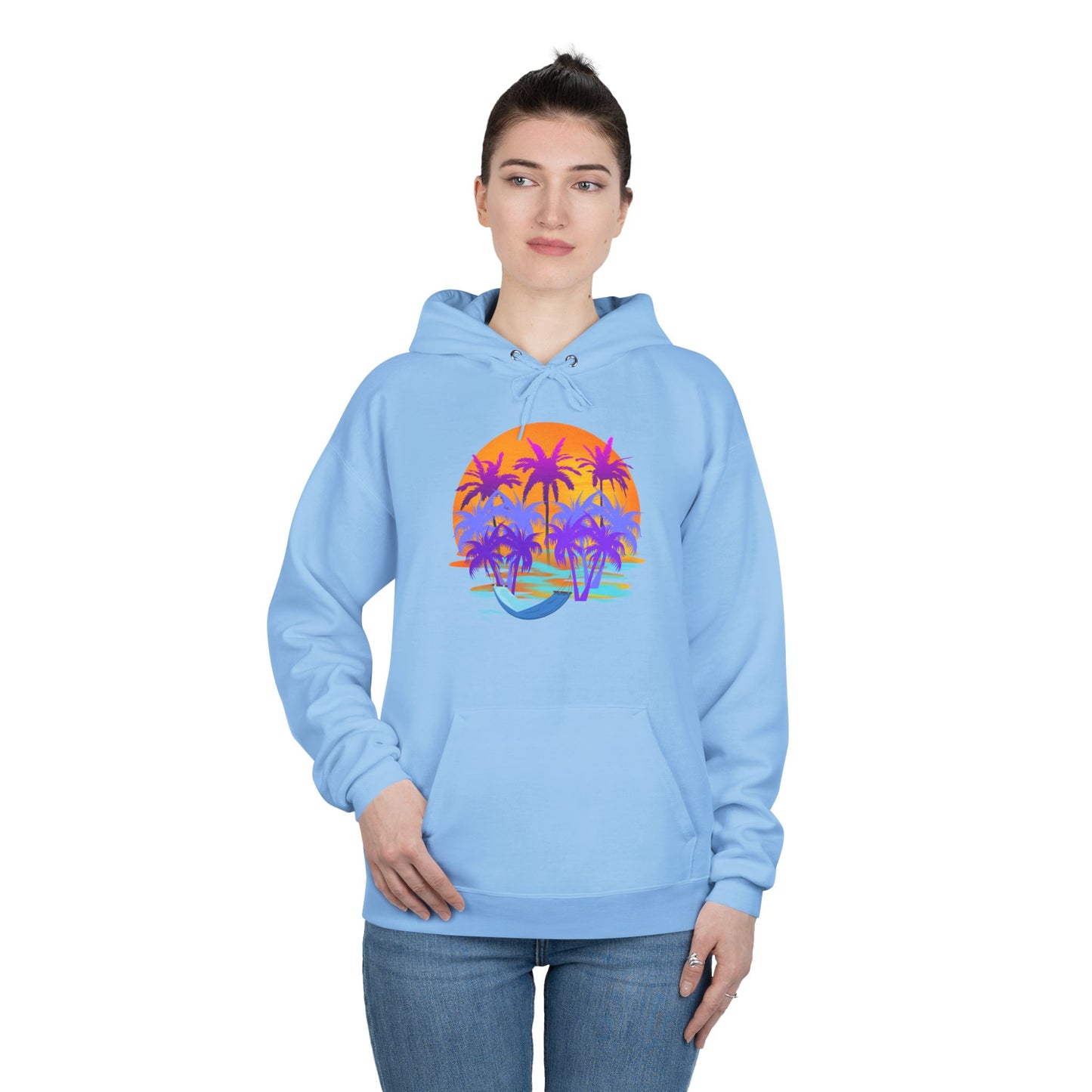 Tropical Paradise - Adult Unisex EcoSmart® Pullover Hoodie Sweatshirt