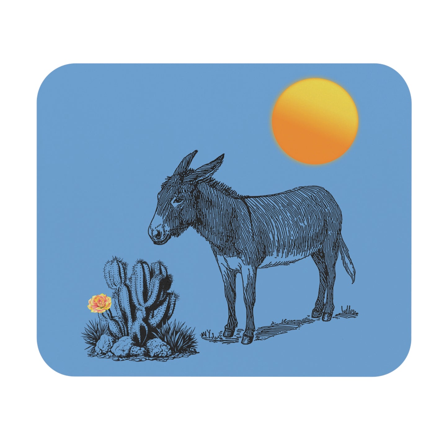 Desert Donkey - Mouse Pad (Rectangle)