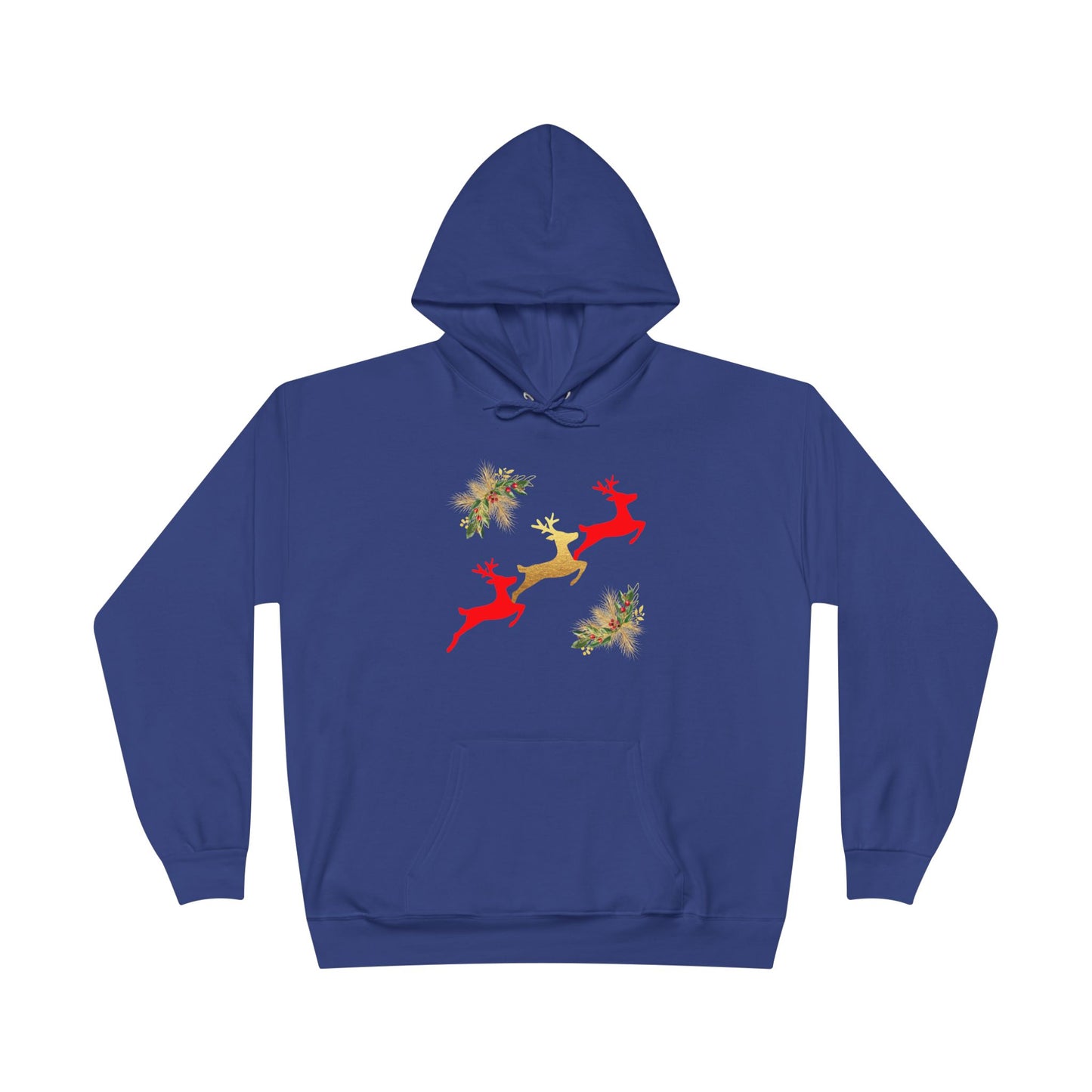 Reindeer Fun - Adult Unisex EcoSmart® Pullover Hoodie Sweatshirt