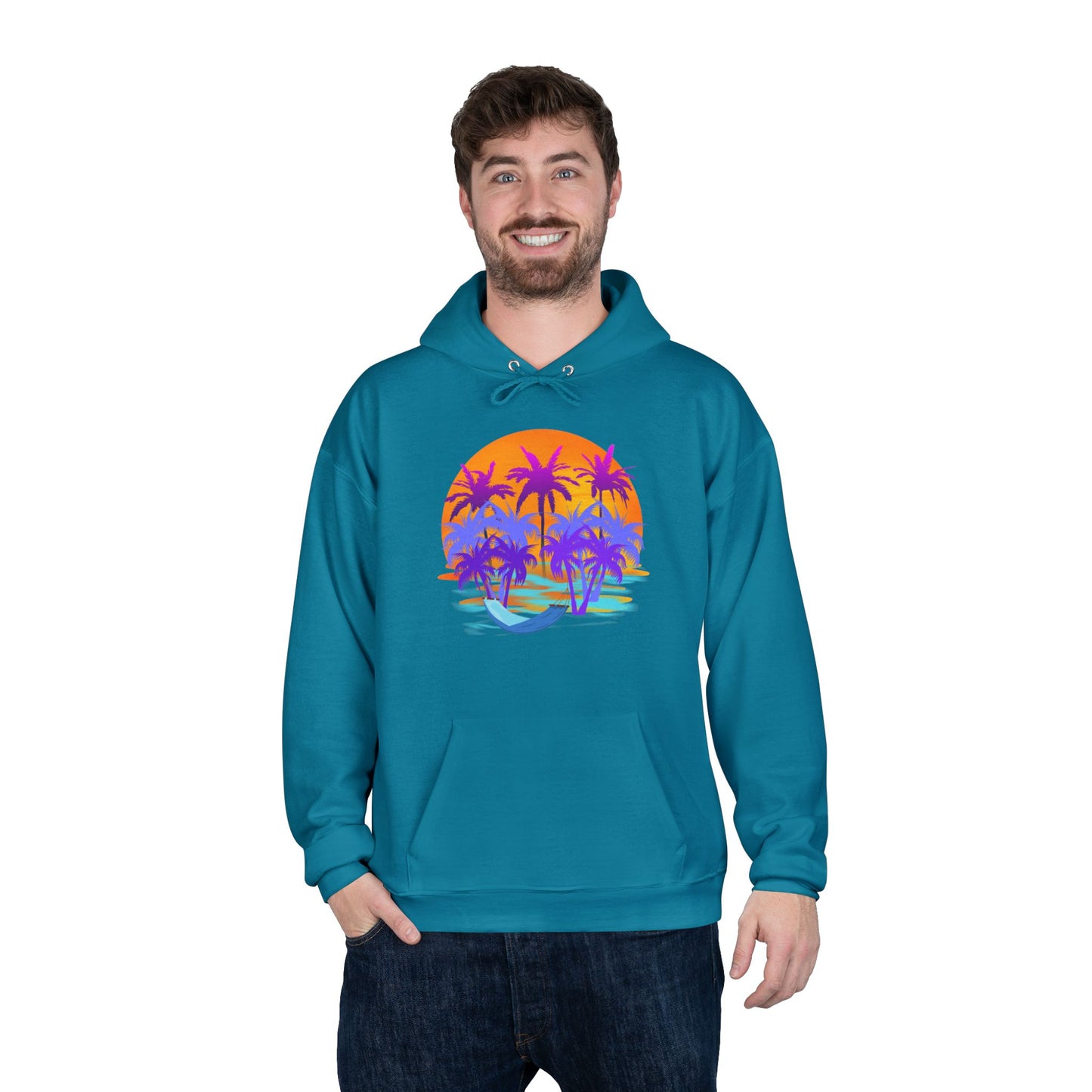 Tropical Paradise - Adult Unisex EcoSmart® Pullover Hoodie Sweatshirt