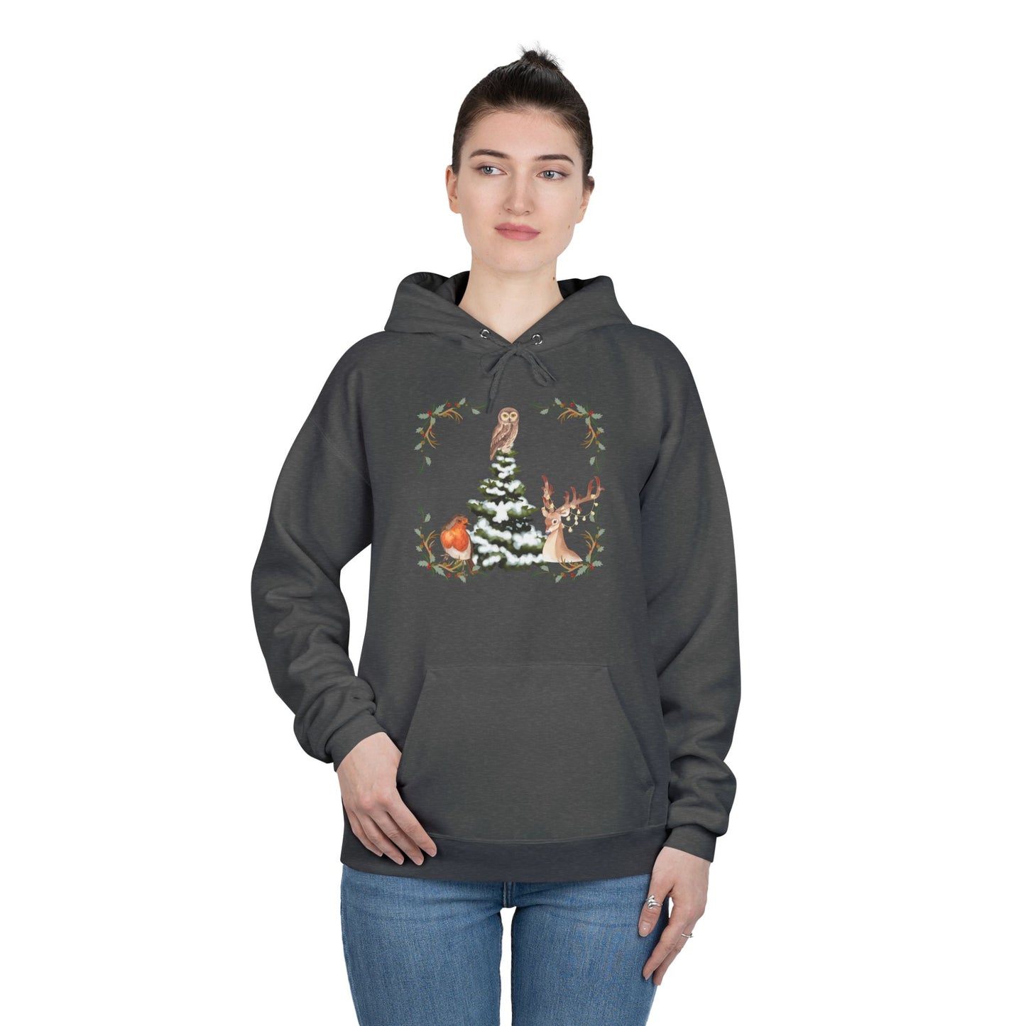 Winter Tree - Adult Unisex EcoSmart® Pullover Hoodie Sweatshirt