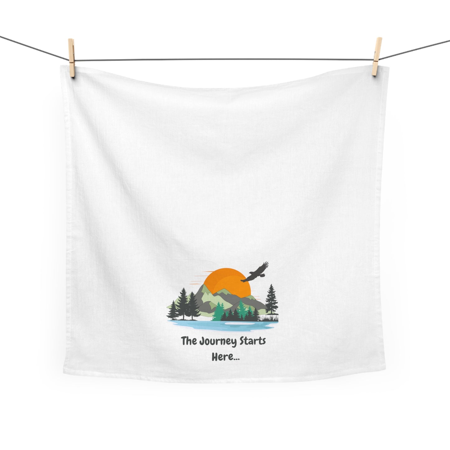 Journey Starts Here - Tea Towel